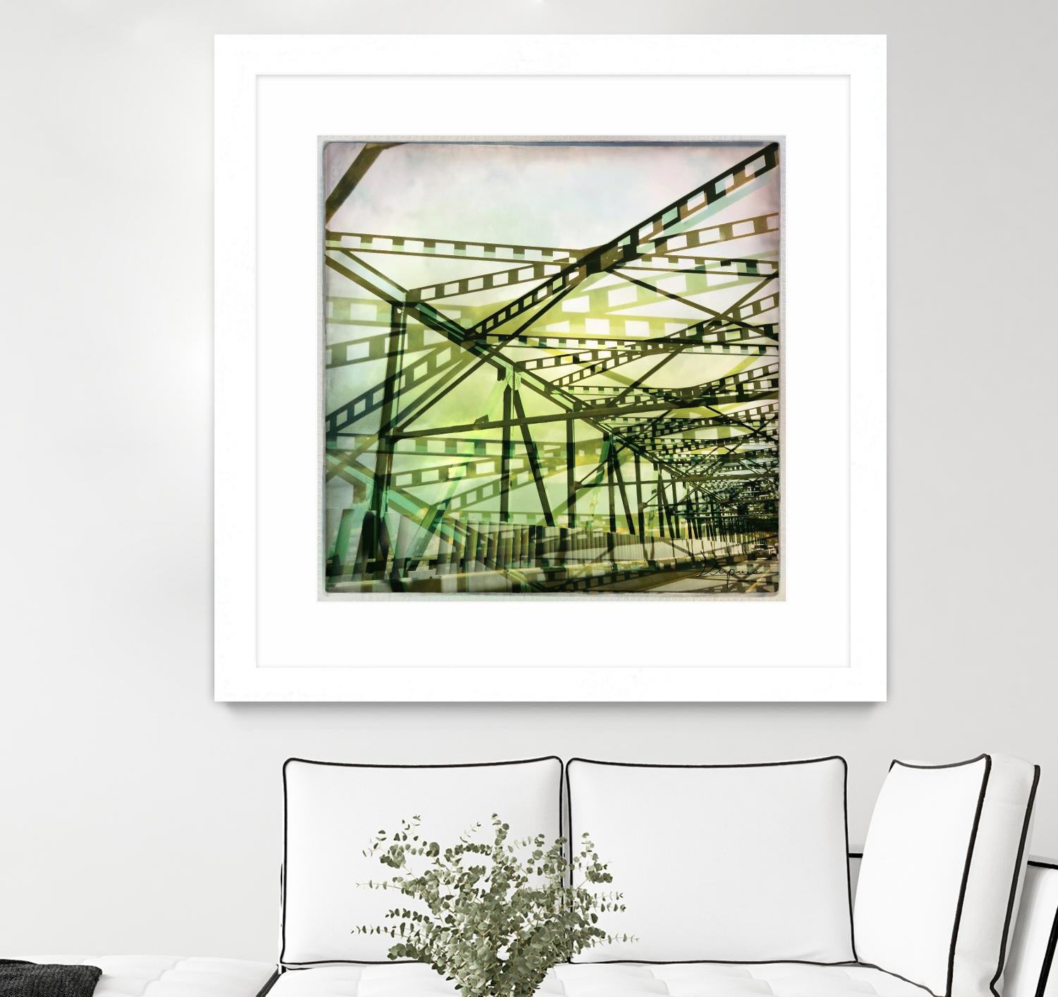 Bridge structure I by Jean-François Dupuis on GIANT ART - grey city scene