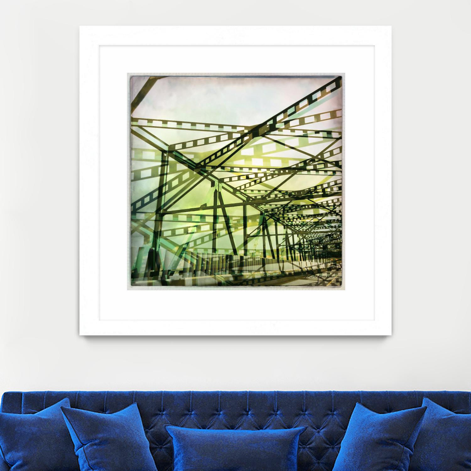 Bridge structure I by Jean-François Dupuis on GIANT ART - grey city scene