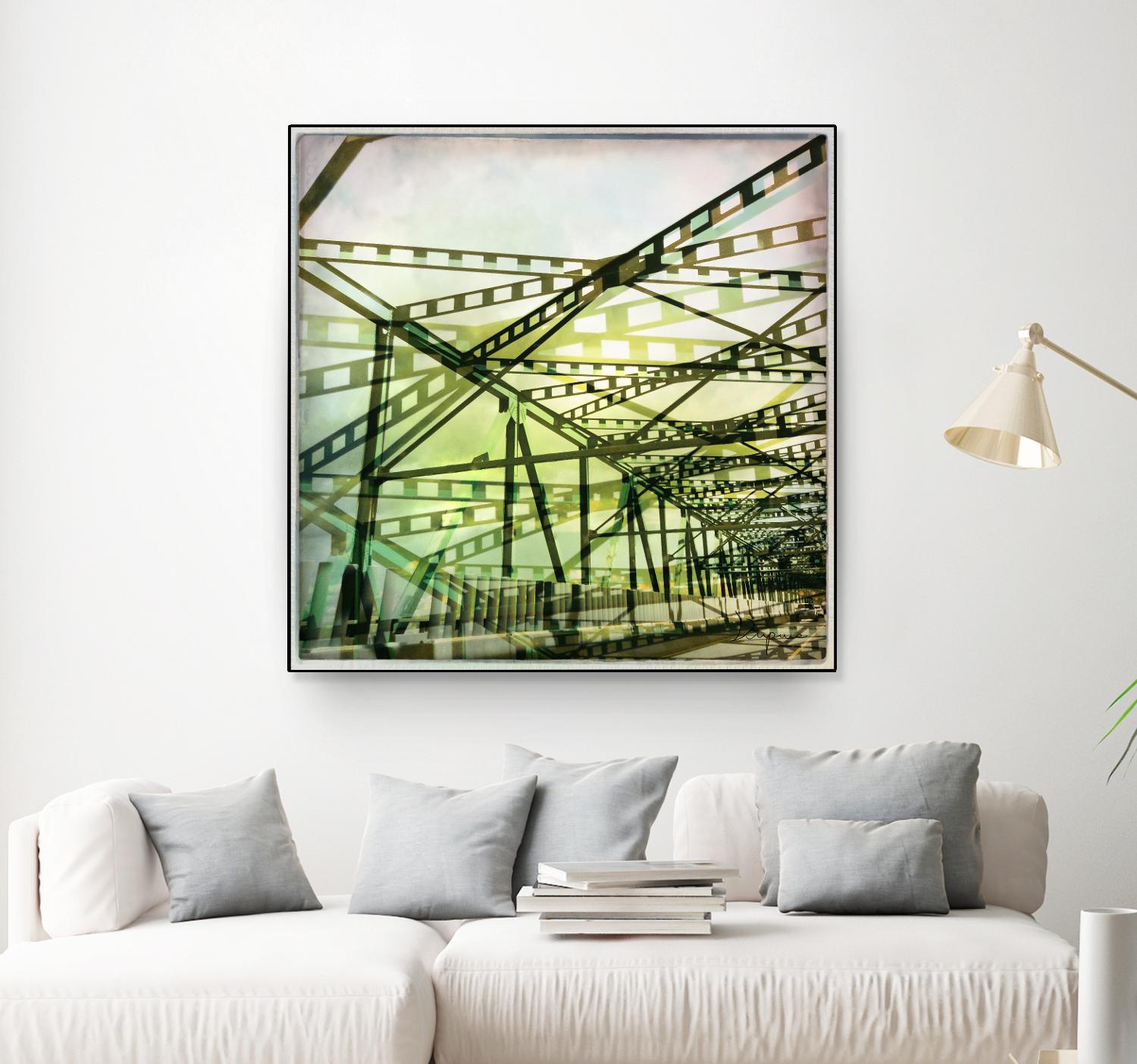 Bridge structure I by Jean-François Dupuis on GIANT ART - grey city scene