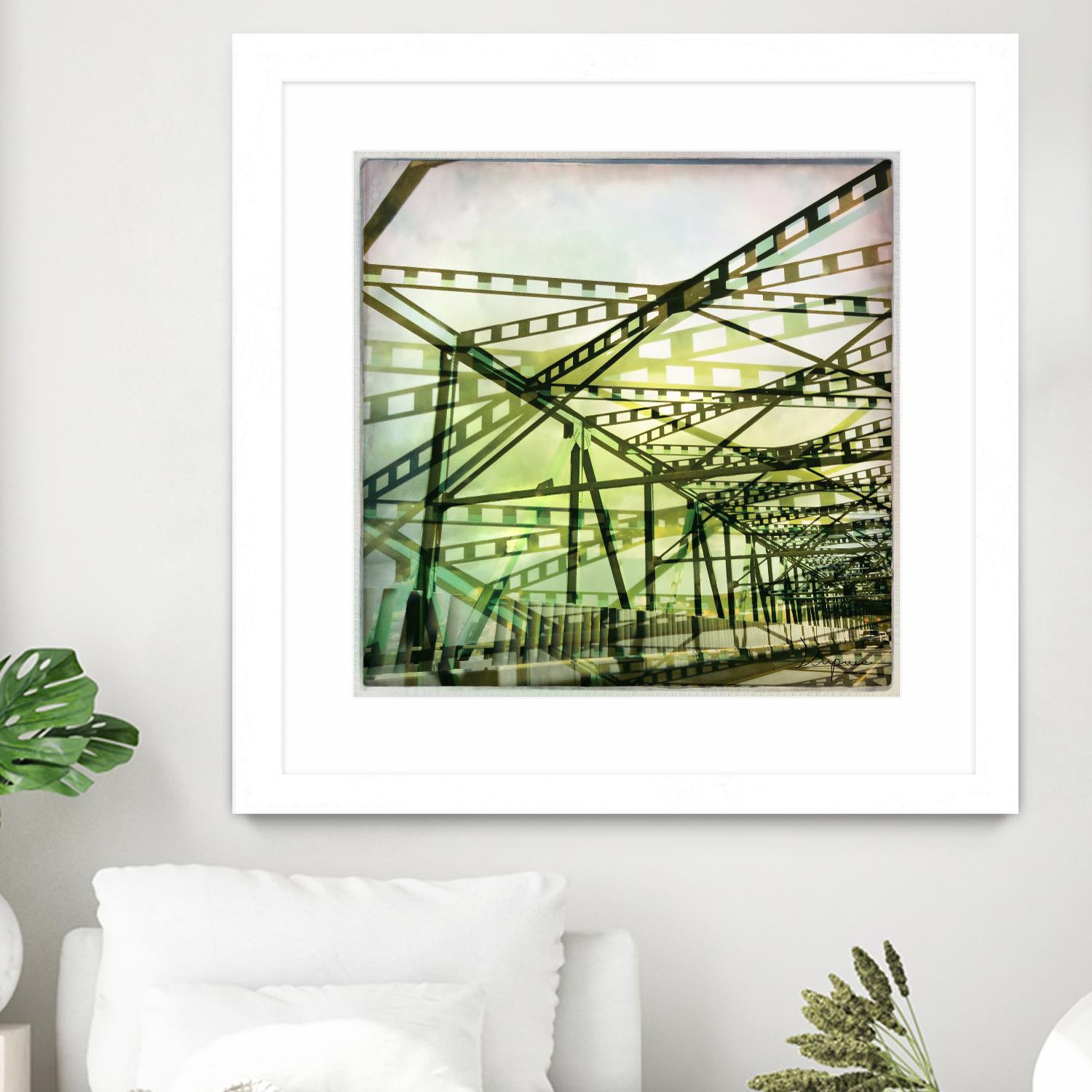 Bridge structure I by Jean-François Dupuis on GIANT ART - grey city scene