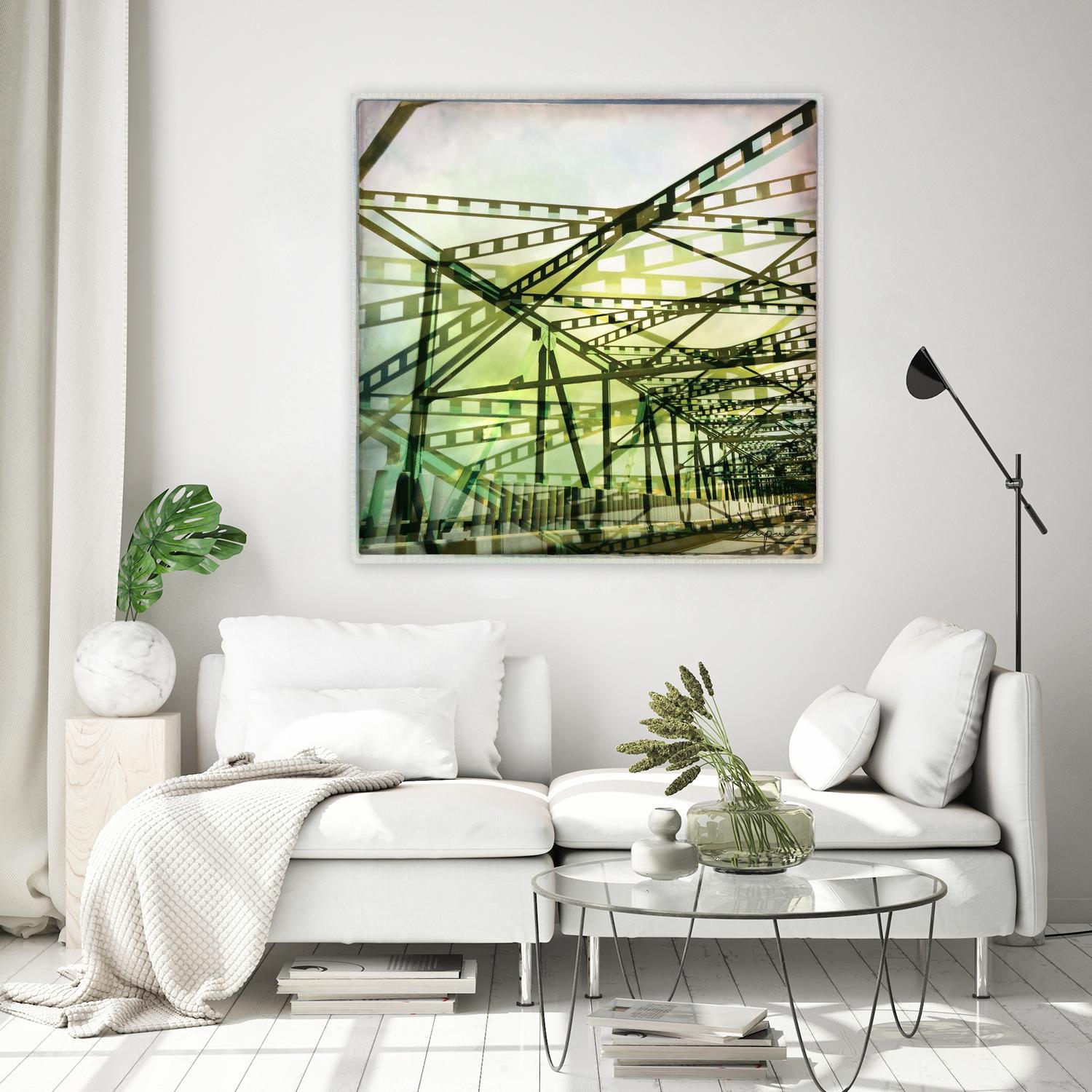 Bridge structure I by Jean-François Dupuis on GIANT ART - green architectural pont