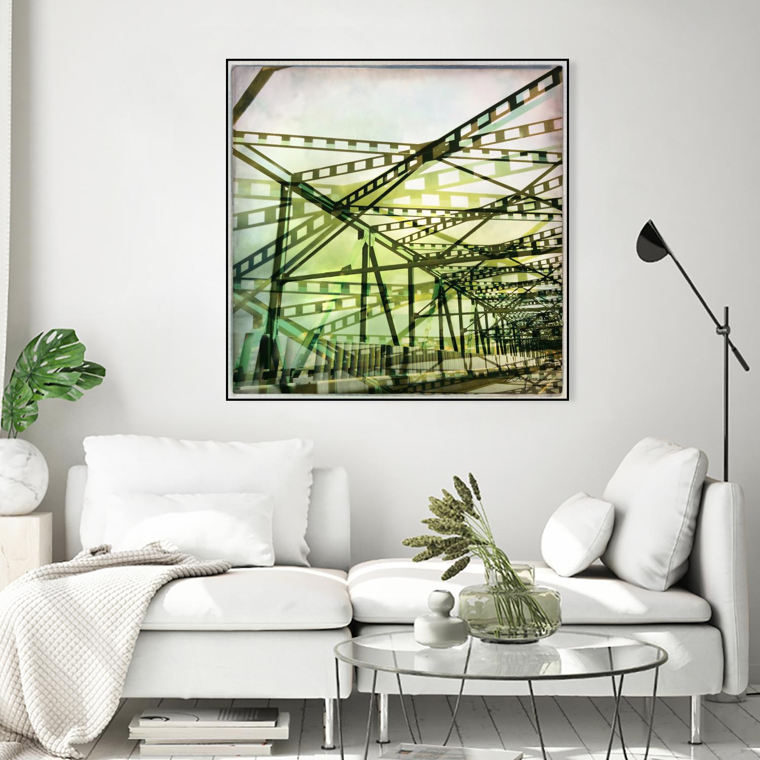 Bridge structure I by Jean-François Dupuis on GIANT ART - grey city scene