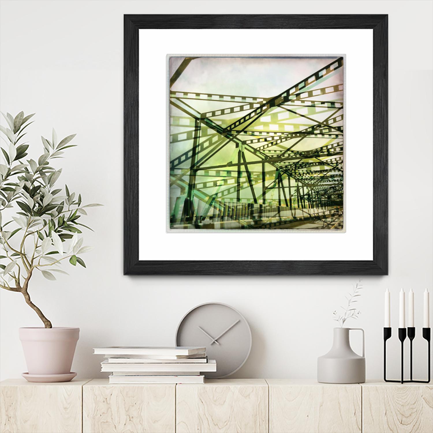 Bridge structure I by Jean-François Dupuis on GIANT ART - grey city scene