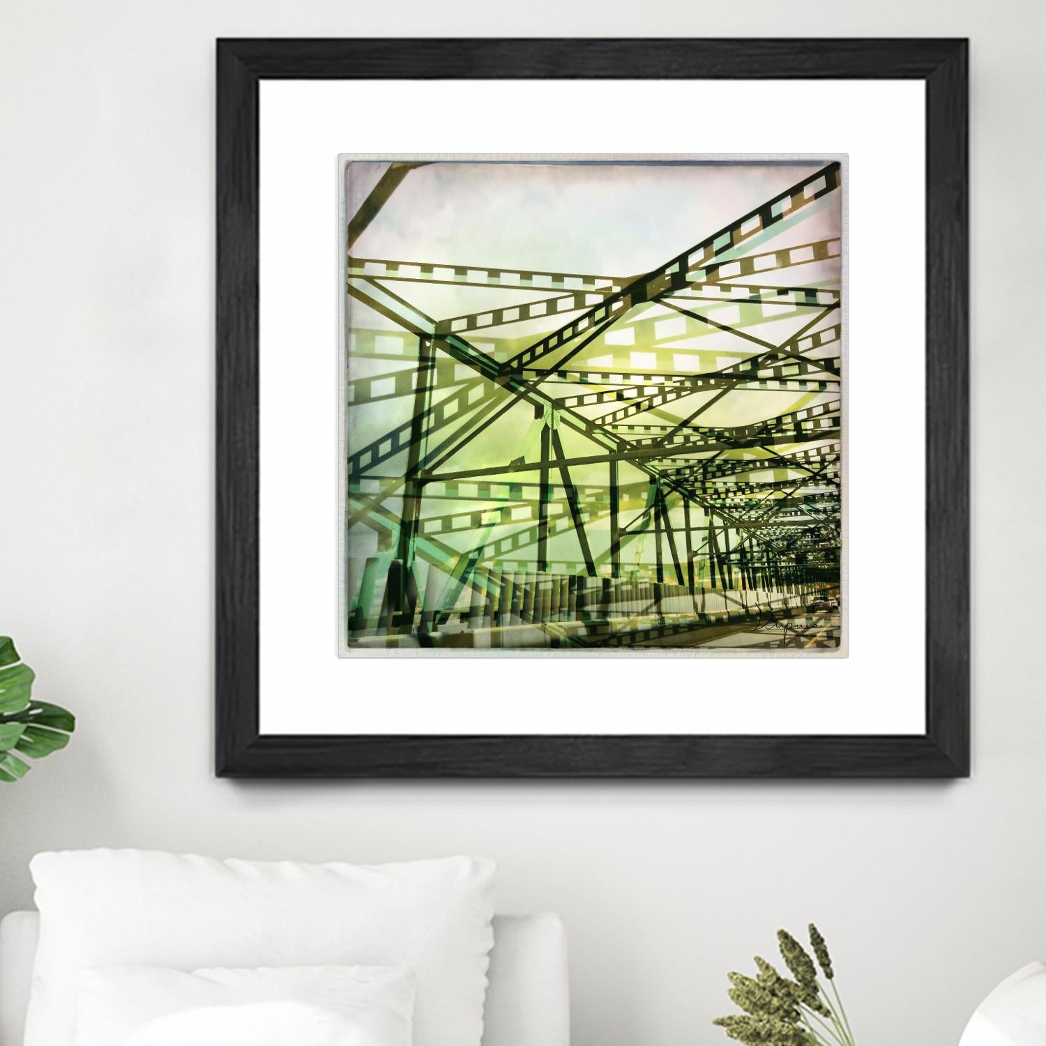 Bridge structure I by Jean-François Dupuis on GIANT ART - grey city scene