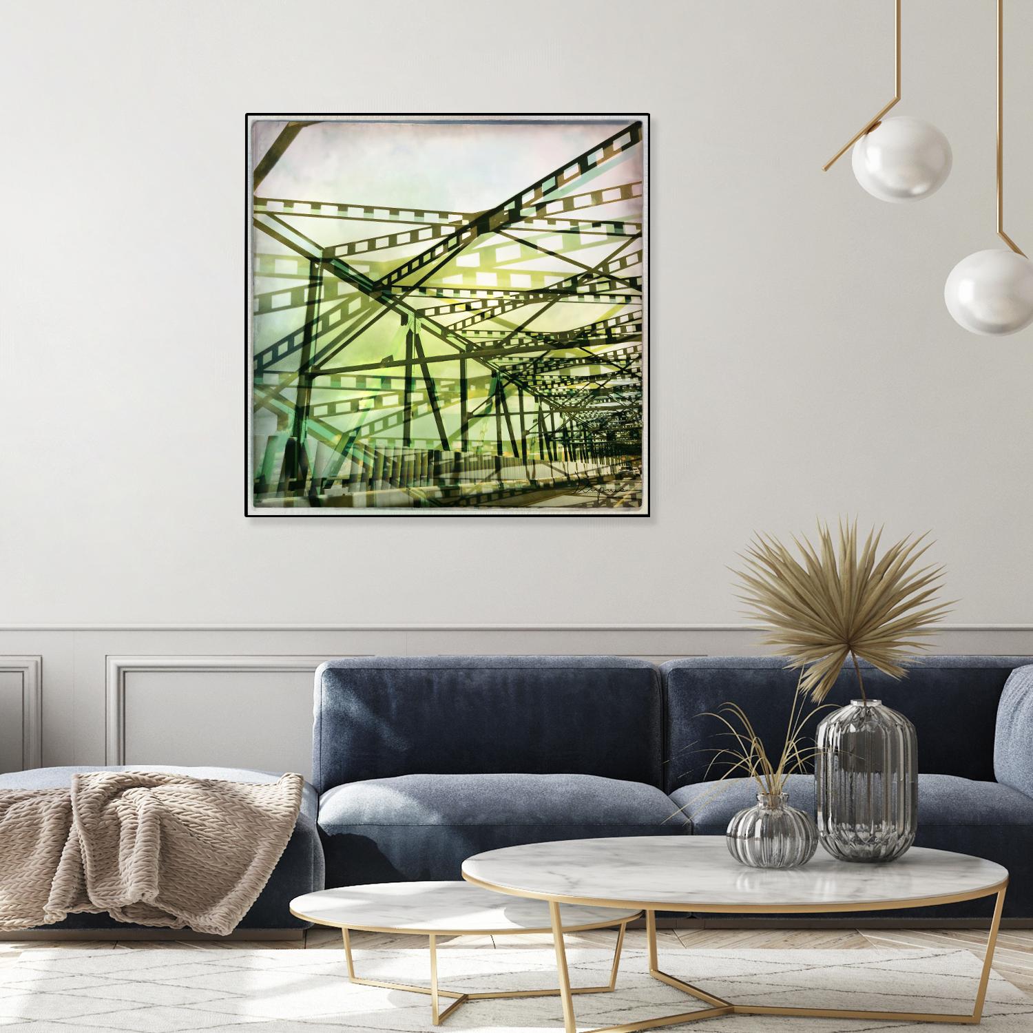 Bridge structure I by Jean-François Dupuis on GIANT ART - grey city scene