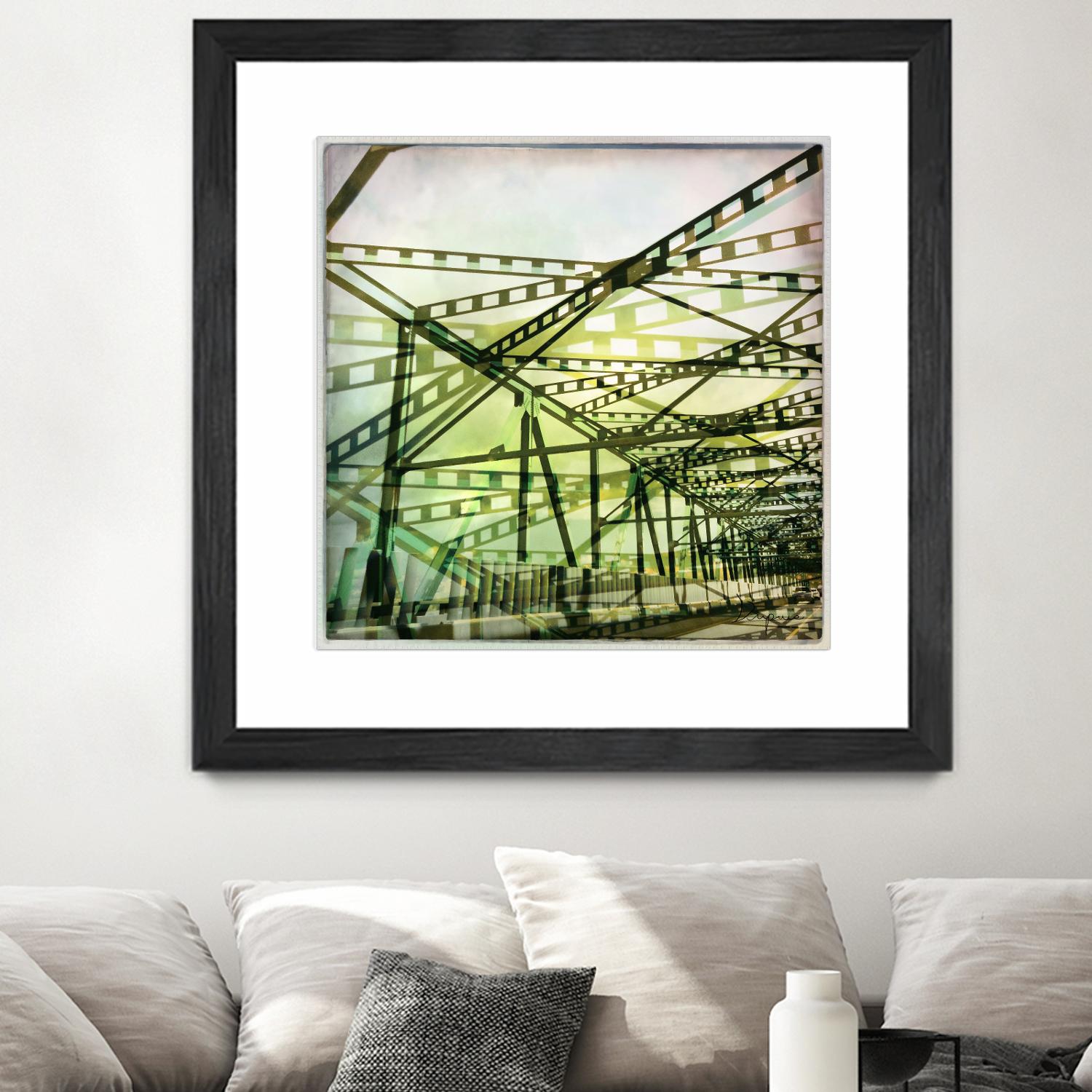 Bridge structure I by Jean-François Dupuis on GIANT ART - grey city scene