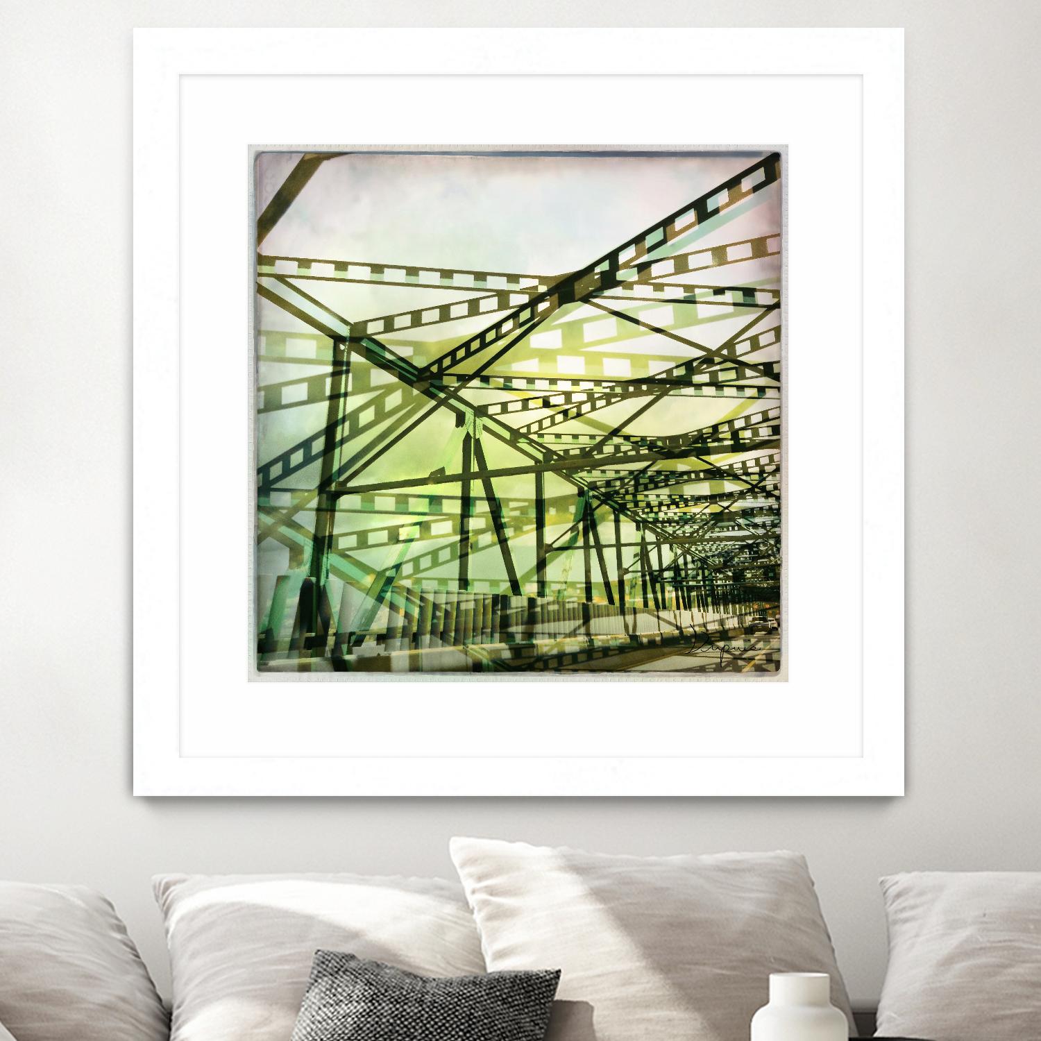 Bridge structure I by Jean-François Dupuis on GIANT ART - grey city scene