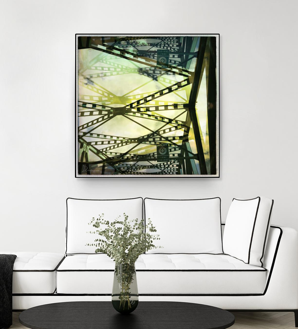 Bridge structure III by Jean-François Dupuis on GIANT ART - grey city scene