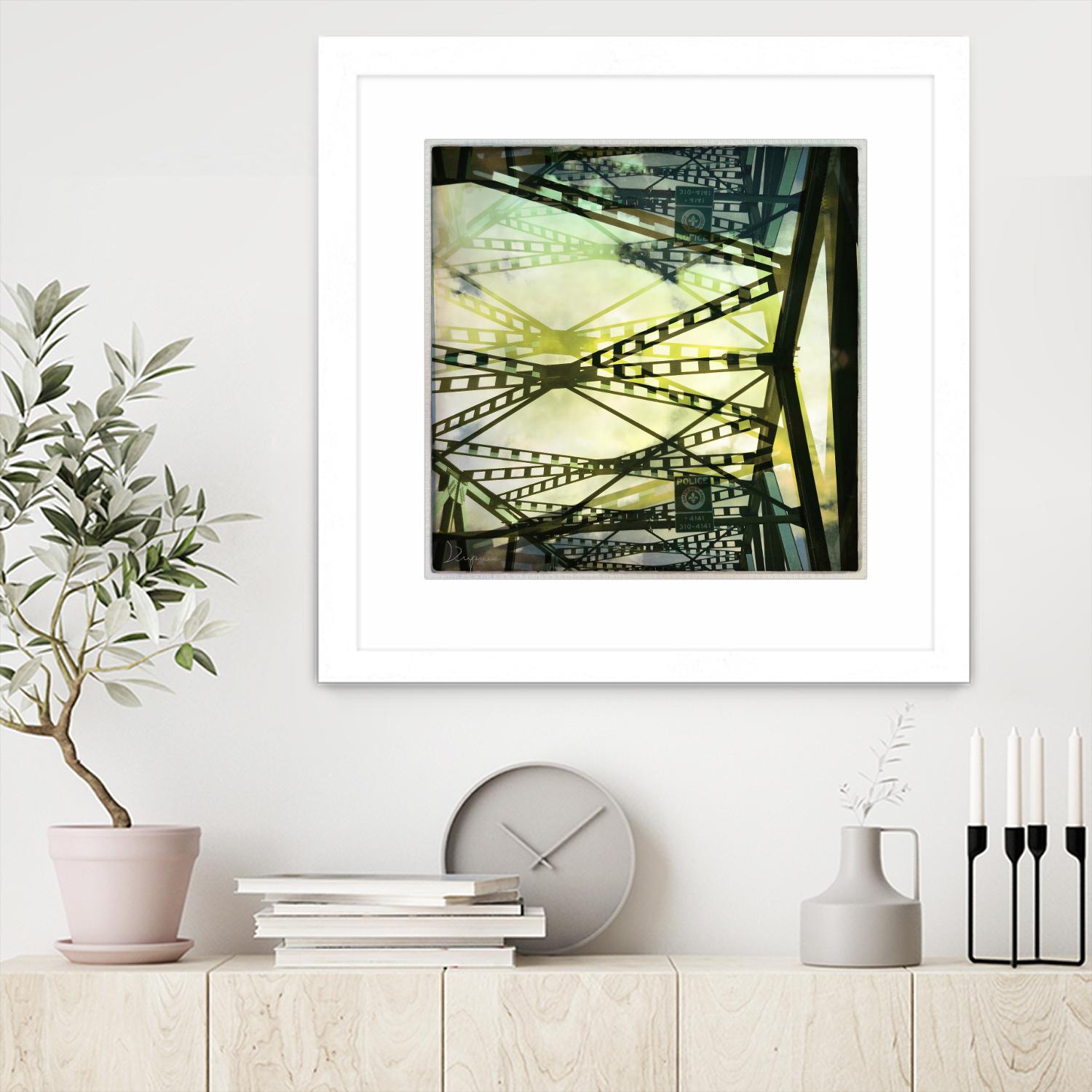 Bridge structure III by Jean-François Dupuis on GIANT ART - grey city scene