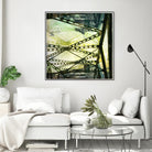 Bridge structure III by Jean-François Dupuis on GIANT ART - grey city scene