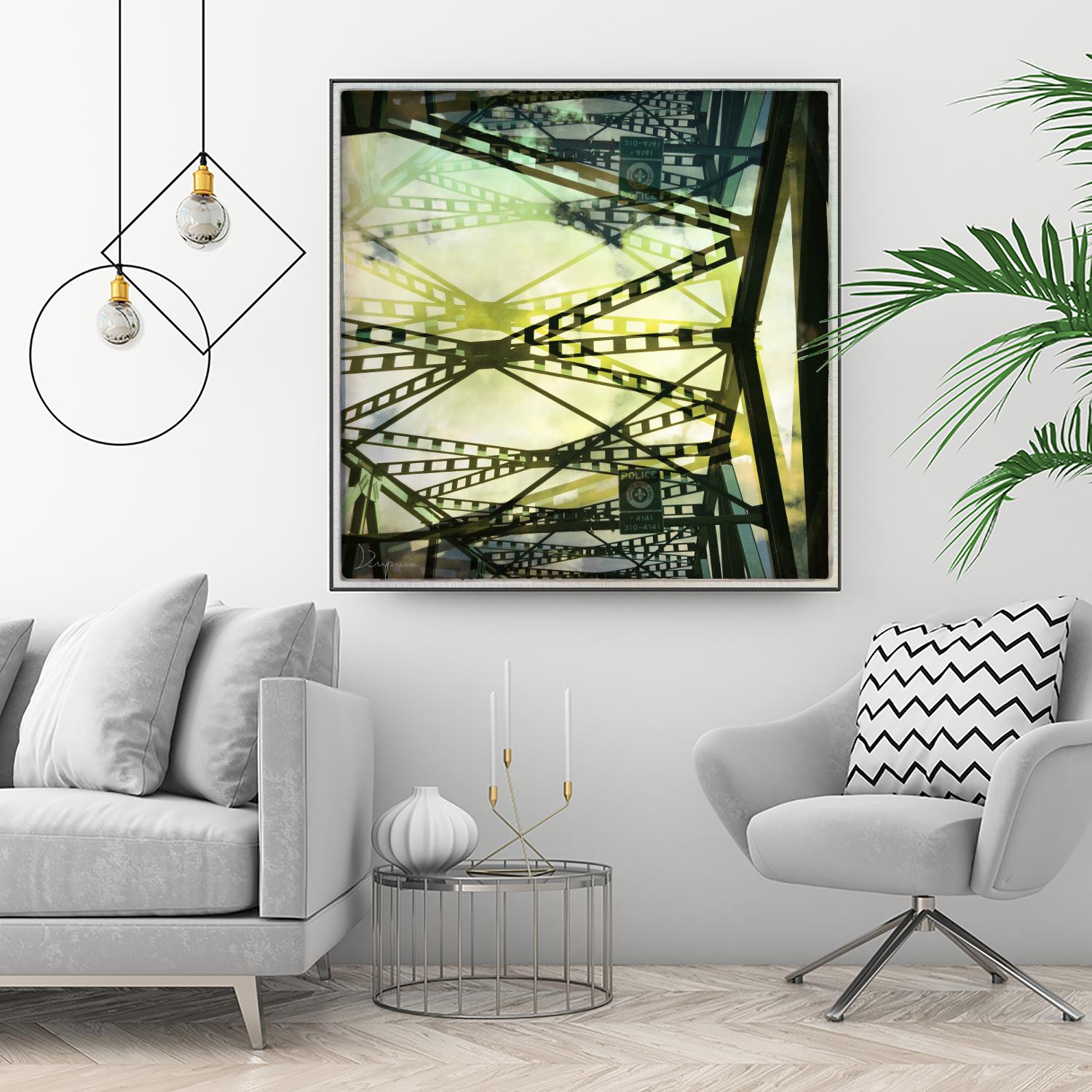 Bridge structure III by Jean-François Dupuis on GIANT ART - grey city scene