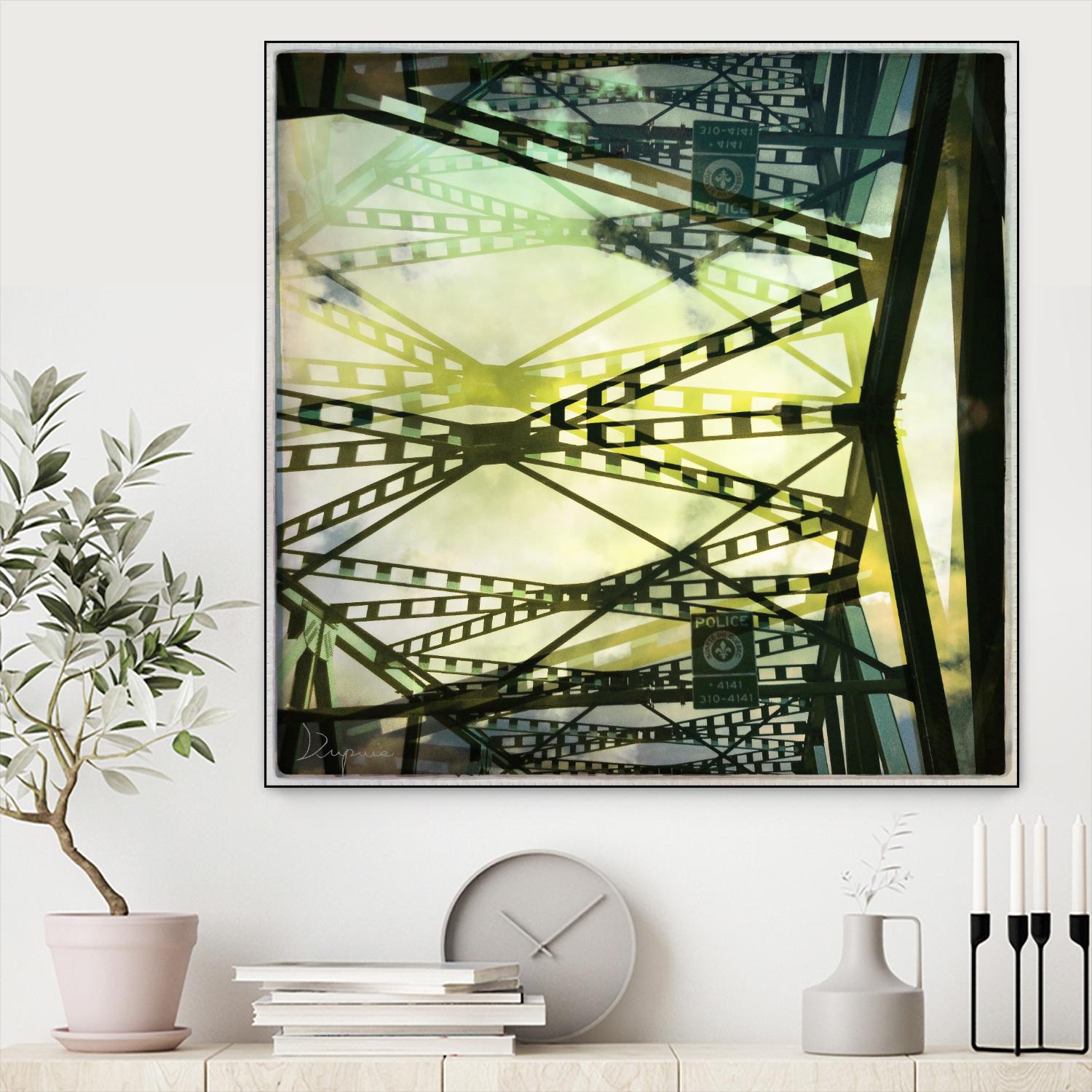 Bridge structure III by Jean-François Dupuis on GIANT ART - grey city scene