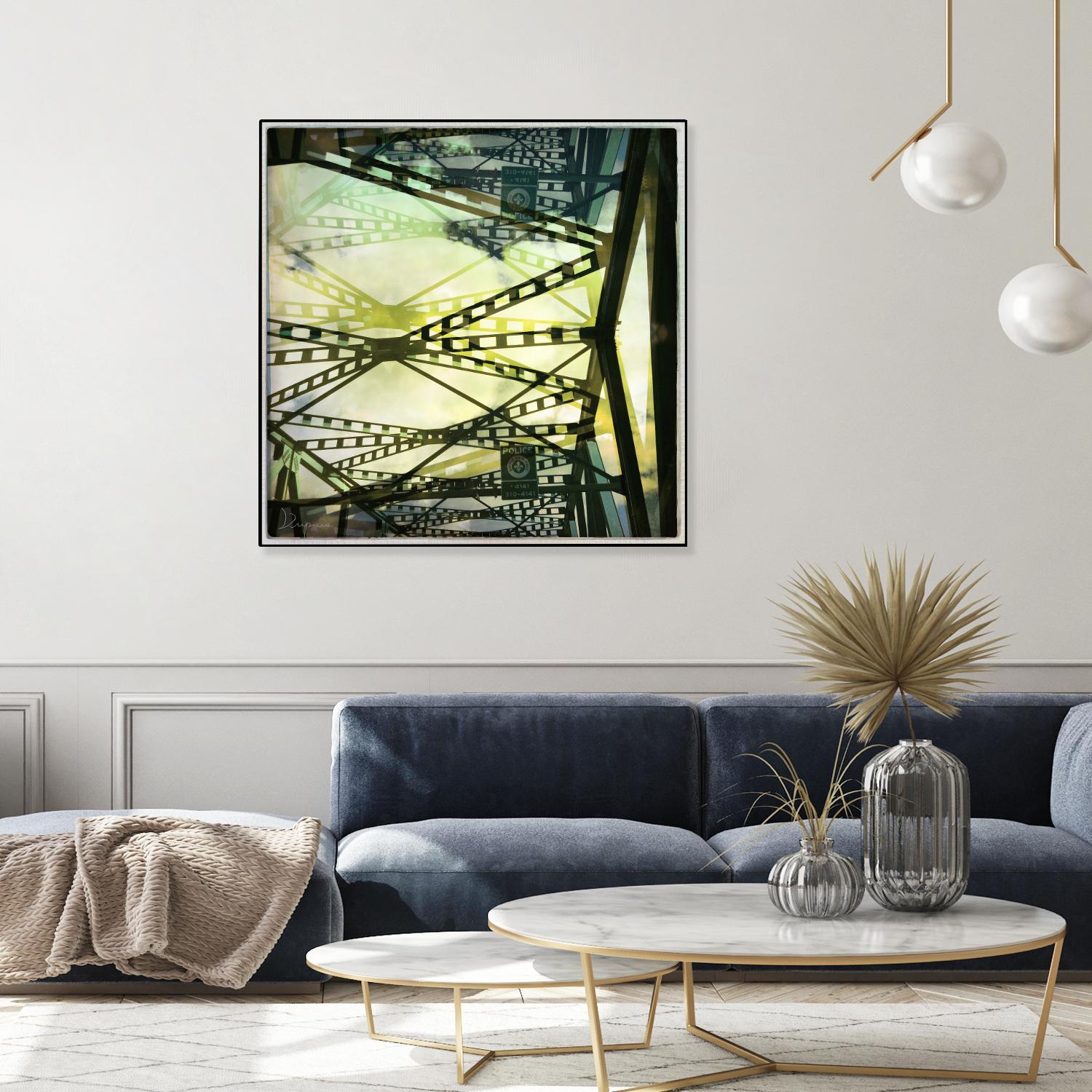 Bridge structure III by Jean-François Dupuis on GIANT ART - grey city scene