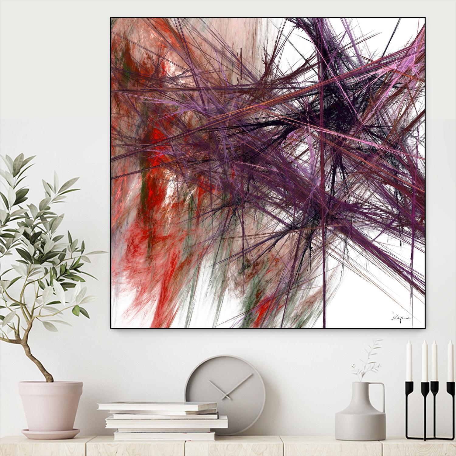 Purple Light I by Jean-François Dupuis on GIANT ART - pink abstract