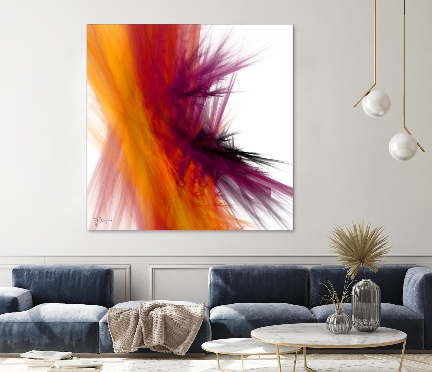 Mutation V by Jean-François Dupuis on GIANT ART - yellow abstract