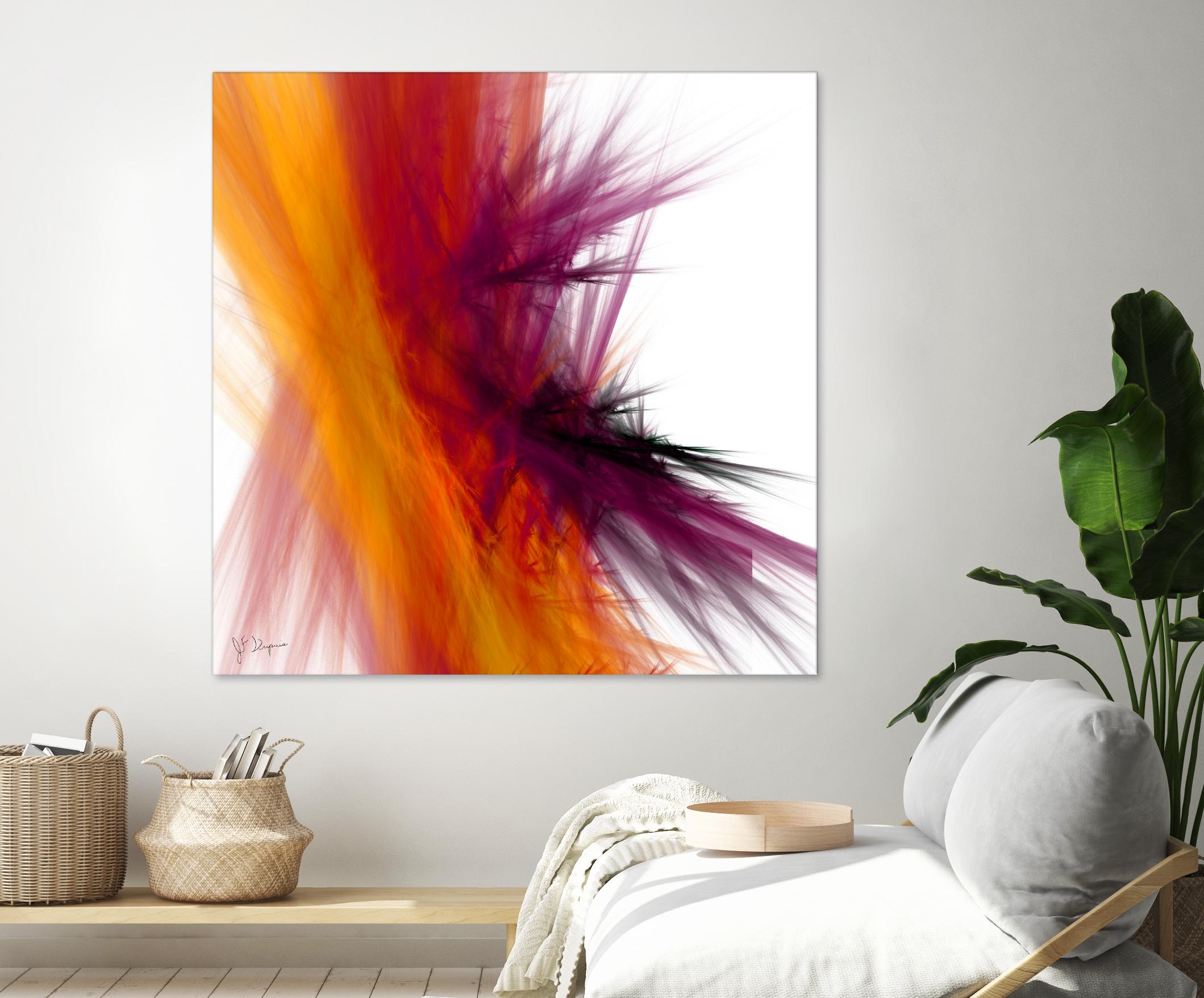 Mutation V by Jean-François Dupuis on GIANT ART - yellow abstract