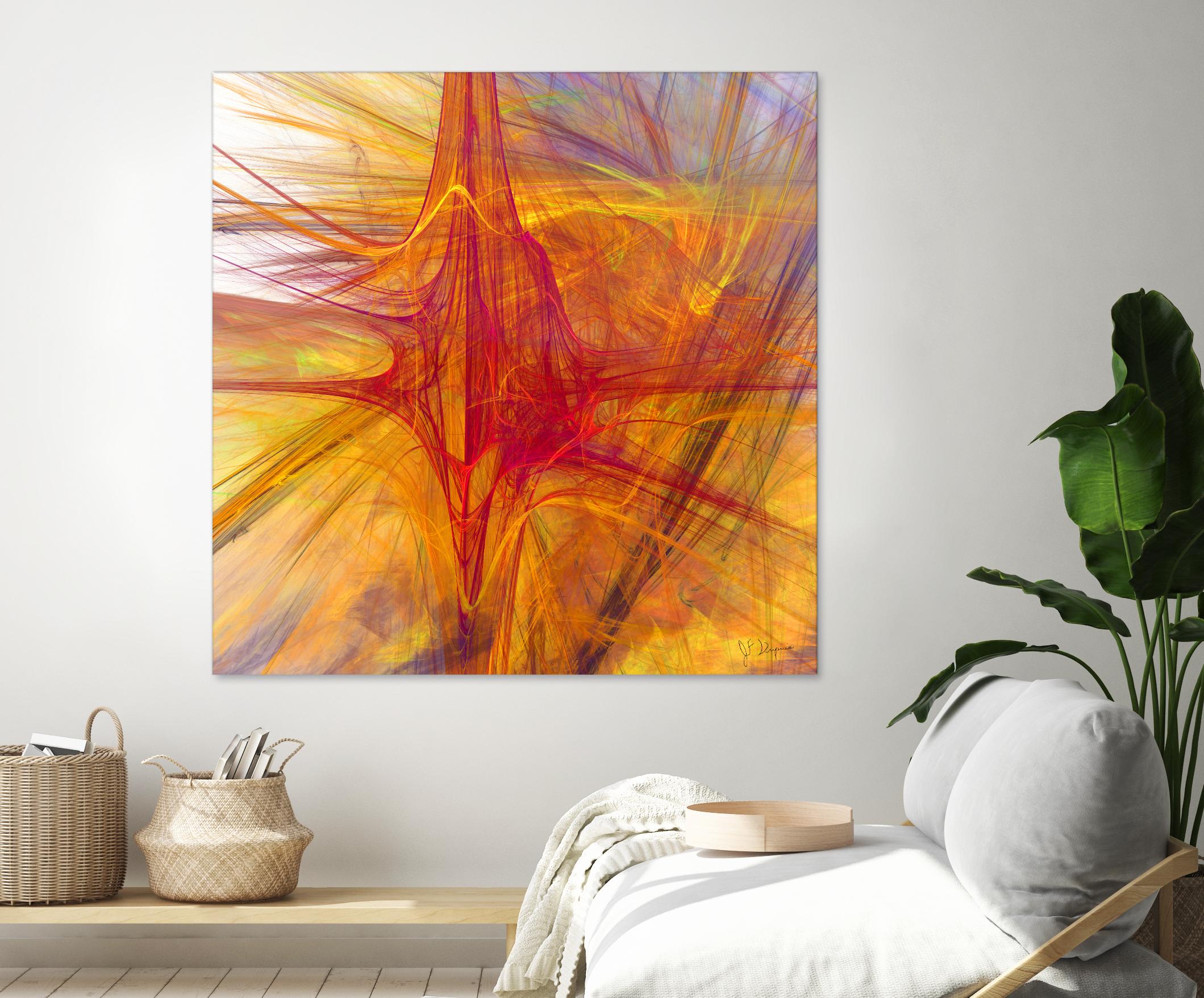Mutation VI by Jean-François Dupuis on GIANT ART - yellow abstract