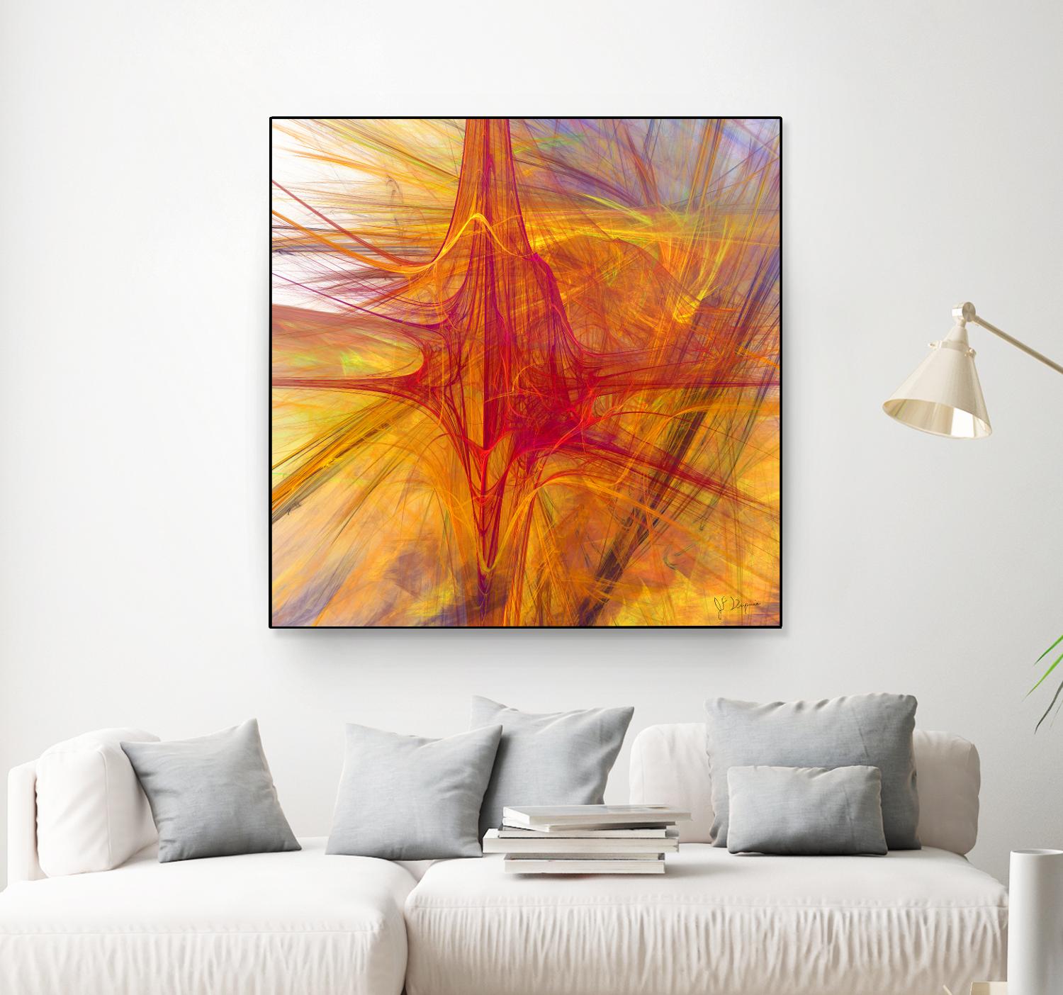 Mutation VI by Jean-François Dupuis on GIANT ART - yellow abstract