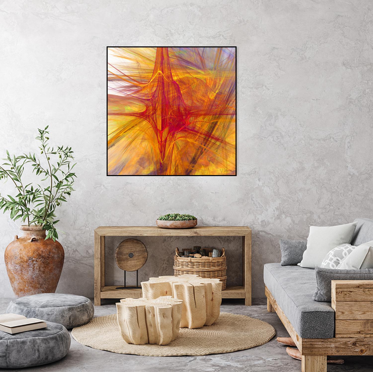 Mutation VI by Jean-François Dupuis on GIANT ART - yellow abstract