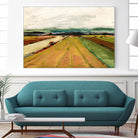 Colored Fields II by Jacques Clement on GIANT ART - yellow landscape