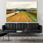 Colored Fields II by Jacques Clement on GIANT ART - yellow landscape