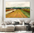 Colored Fields II by Jacques Clement on GIANT ART - yellow landscape