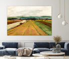 Colored Fields II by Jacques Clement on GIANT ART - yellow landscape