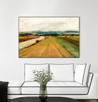 Colored Fields II by Jacques Clement on GIANT ART - yellow landscape