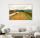 Colored Fields II by Jacques Clement on GIANT ART - yellow landscape