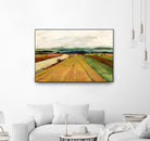 Colored Fields II by Jacques Clement on GIANT ART - yellow landscape