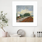 Pastel Landscape V by Jacques Clement on GIANT ART - blue landscape