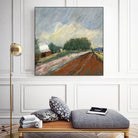 Pastel Landscape V by Jacques Clement on GIANT ART - blue landscape