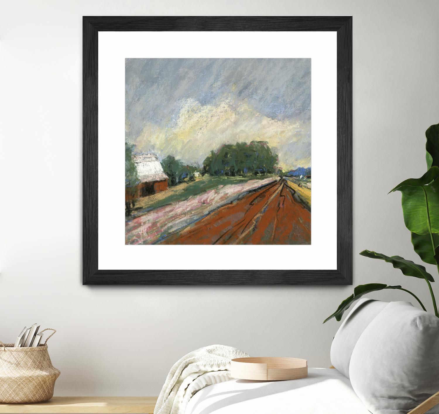 Pastel Landscape V by Jacques Clement on GIANT ART - blue landscape