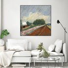 Pastel Landscape V by Jacques Clement on GIANT ART - blue landscape