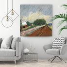 Pastel Landscape V by Jacques Clement on GIANT ART - blue landscape