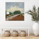 Pastel Landscape V by Jacques Clement on GIANT ART - blue landscape