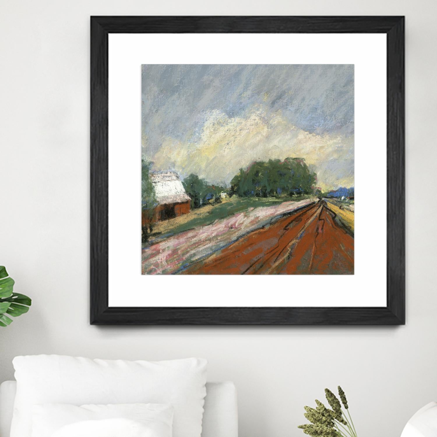 Pastel Landscape V by Jacques Clement on GIANT ART - blue landscape