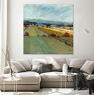 Pastel Landscape VIII by Jacques Clement on GIANT ART - blue landscape