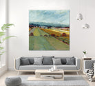 Pastel Landscape VIII by Jacques Clement on GIANT ART - blue landscape