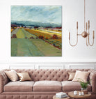 Pastel Landscape VIII by Jacques Clement on GIANT ART - blue landscape