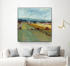 Pastel Landscape VIII by Jacques Clement on GIANT ART - blue landscape