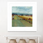 Pastel Landscape VIII by Jacques Clement on GIANT ART - blue landscape