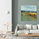 Pastel Landscape VIII by Jacques Clement on GIANT ART - blue landscape