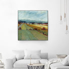 Pastel Landscape VIII by Jacques Clement on GIANT ART - blue landscape