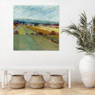 Pastel Landscape VIII by Jacques Clement on GIANT ART - blue landscape