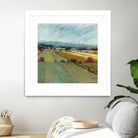 Pastel Landscape VIII by Jacques Clement on GIANT ART - blue landscape