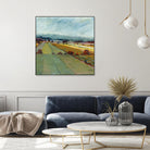Pastel Landscape VIII by Jacques Clement on GIANT ART - blue landscape