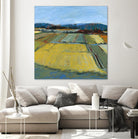 Pastel Landscape IX by Jacques Clement on GIANT ART - blue landscape