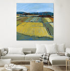 Pastel Landscape IX by Jacques Clement on GIANT ART - blue landscape