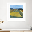 Pastel Landscape IX by Jacques Clement on GIANT ART - blue landscape